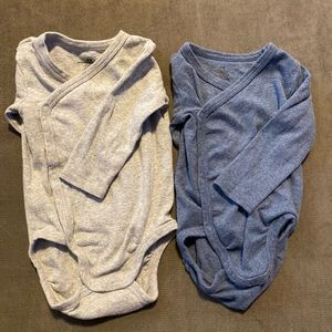 H&M organic cotton sets Light grey & Deep blue